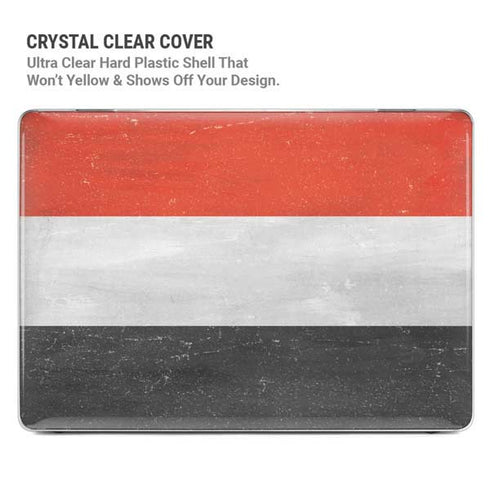 Yemen Flag Distressed MacBook Pro 14in (2021-24) Case plus Skin
