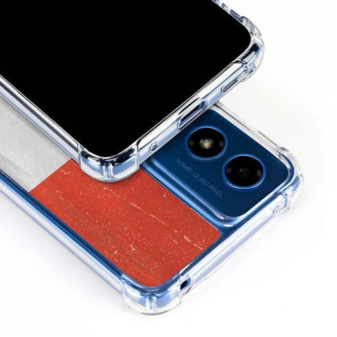 Yemen Flag Distressed Moto G Play 4G (2024) Clear Case