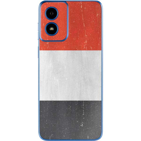 Yemen Flag Distressed Moto G Play 4G (2024) Skin
