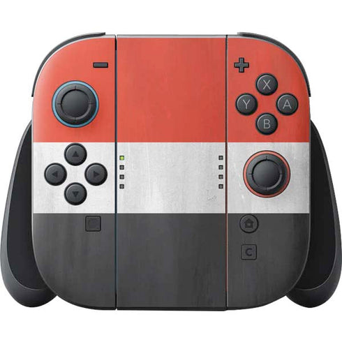 Yemen Flag Distressed Nintendo Skins