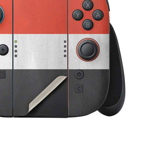 Yemen Flag Distressed Nintendo Switch 2 (2025) Joy-Con Controller Skin