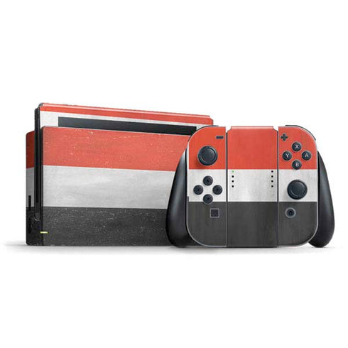 Yemen Flag Distressed Nintendo Skins