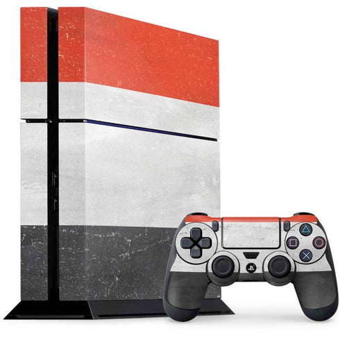 Yemen Flag Distressed PlayStation PS4 Skins