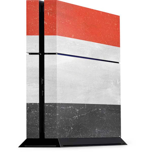 Yemen Flag Distressed PlayStation PS4 Skins