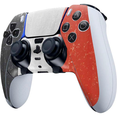 Yemen Flag Distressed PS5 DualSense Edge Pro Controller Skin
