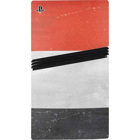Yemen Flag Distressed PS5 Pro Bundle Skin