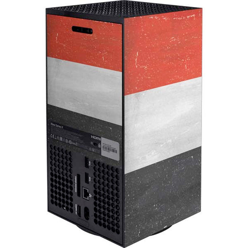Yemen Flag Distressed XBox Series X Digital Edition Bundle Skin
