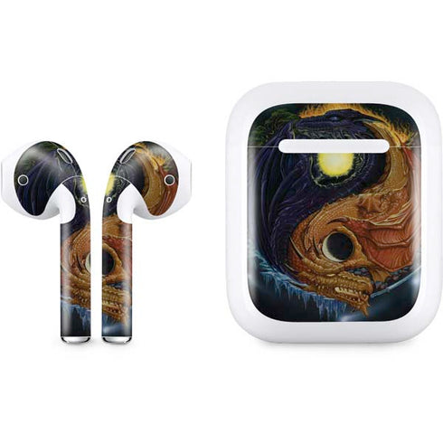 Yin Yang Dragon by Ed Beard Jr Apple AirPods Skin