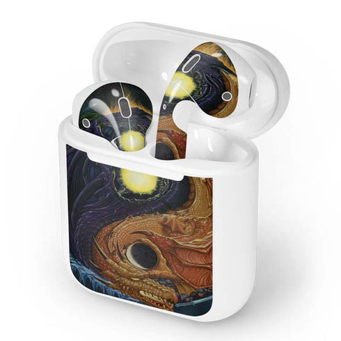 Yin Yang Dragon by Ed Beard Jr Apple AirPods Skin