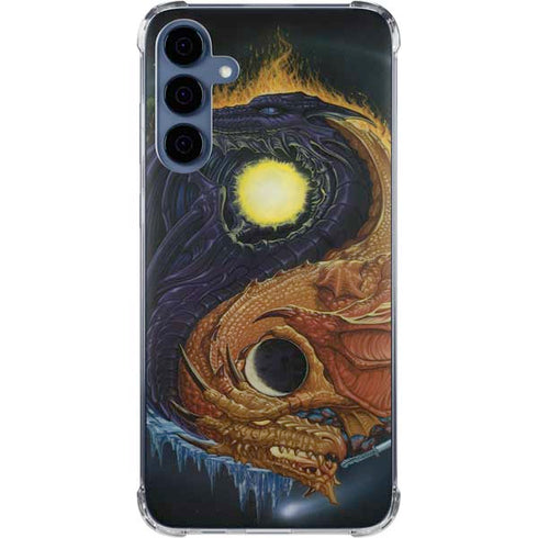 Yin Yang Dragon by Ed Beard Jr Galaxy A35 5G Clear Case