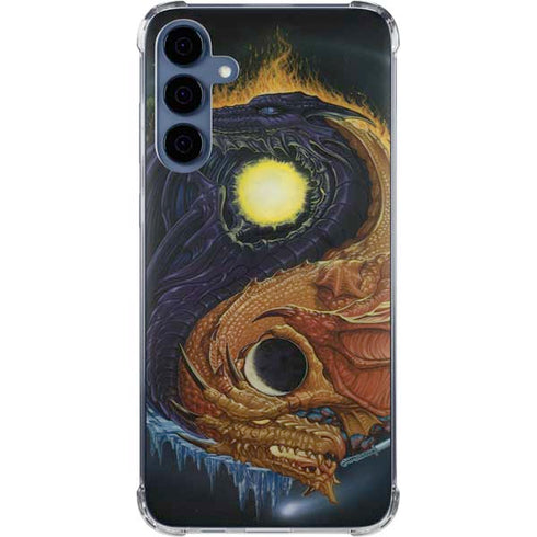 Yin Yang Dragon by Ed Beard Jr Galaxy A55 5G Clear Case
