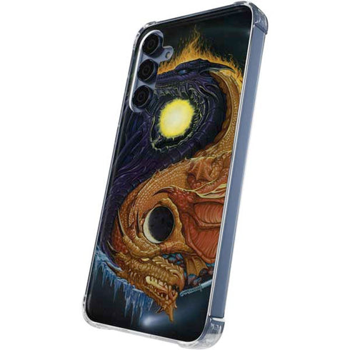 Yin Yang Dragon by Ed Beard Jr Galaxy A55 5G Clear Case