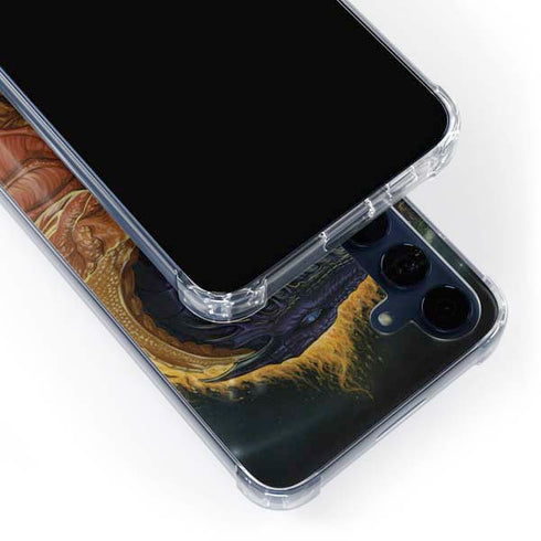 Yin Yang Dragon by Ed Beard Jr Galaxy A55 5G Clear Case