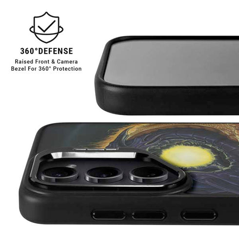 Yin Yang Dragon by Ed Beard Jr Galaxy S25 Kickstand Case