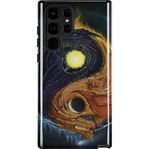 Yin Yang Dragon by Ed Beard Jr Galaxy S25 Ultra Impact Case