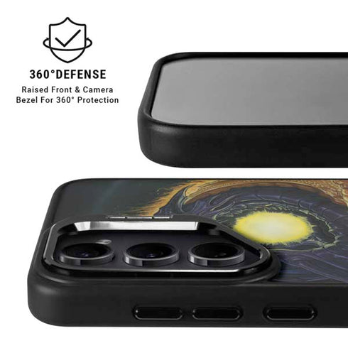 Yin Yang Dragon by Ed Beard Jr Galaxy S25 Ultra Kickstand Case