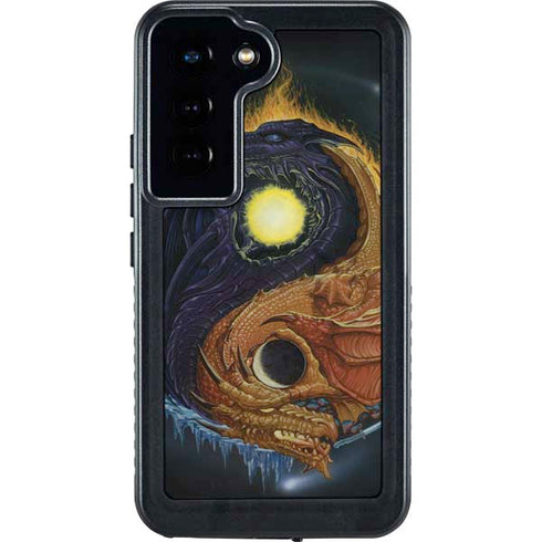 Yin Yang Dragon by Ed Beard Jr Galaxy S24 Waterproof Case