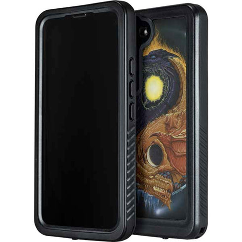 Yin Yang Dragon by Ed Beard Jr Galaxy S24 Waterproof Case