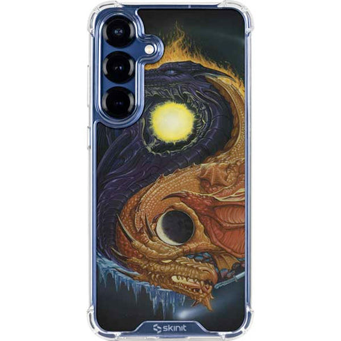 Yin Yang Dragon by Ed Beard Jr Galaxy S25 Clear Case