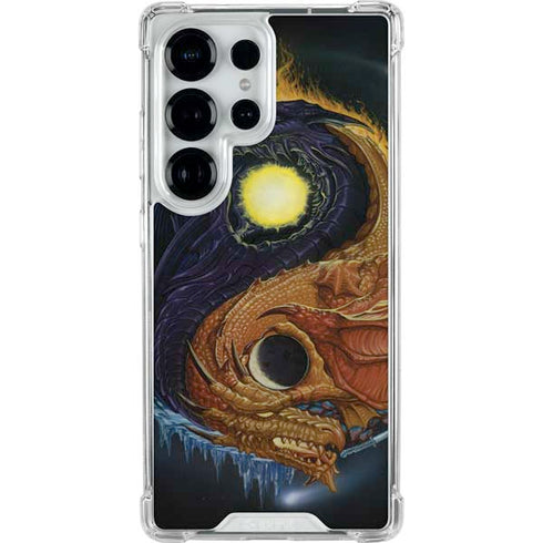 Yin Yang Dragon by Ed Beard Jr Galaxy S25 Ultra Clear Case