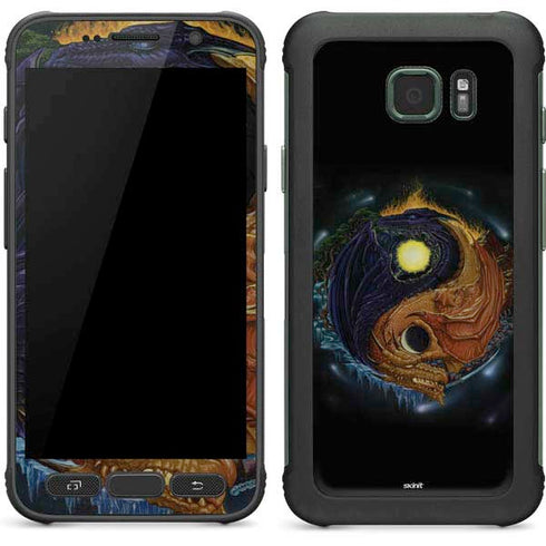 Yin Yang Dragon by Ed Beard Jr Galaxy S7 Active Skin