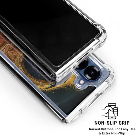 Yin Yang Dragon by Ed Beard Jr Galaxy Z Fold6 Clear Case