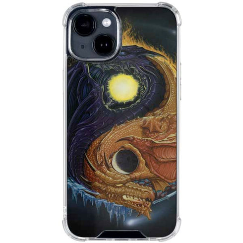 Yin Yang Dragon by Ed Beard Jr iPhone 15 Clear Case