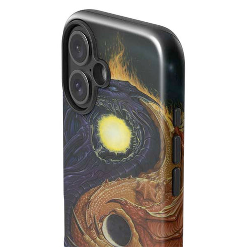 Yin Yang Dragon by Ed Beard Jr iPhone 16 Impact Case