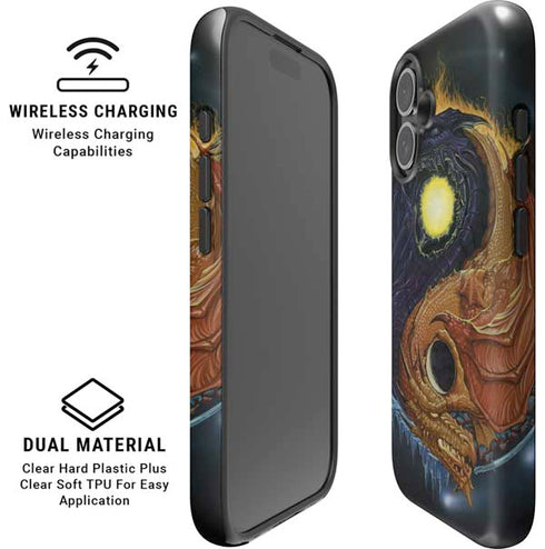 Yin Yang Dragon by Ed Beard Jr iPhone 16 Magsafe Impact Case