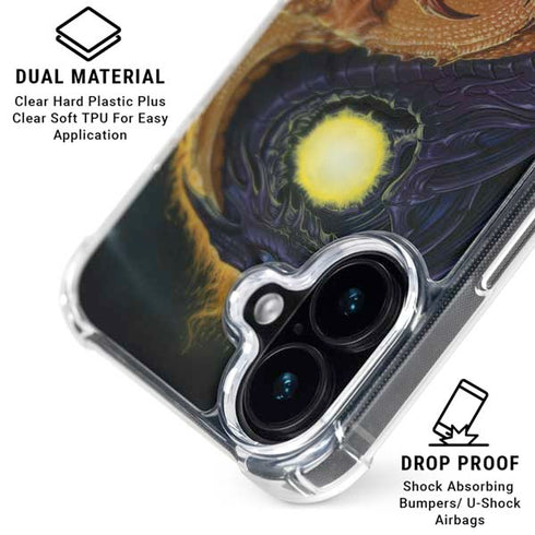 Yin Yang Dragon by Ed Beard Jr iPhone 16 Plus Clear Case