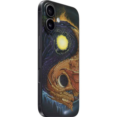 Yin Yang Dragon by Ed Beard Jr iPhone 16 Plus Skin