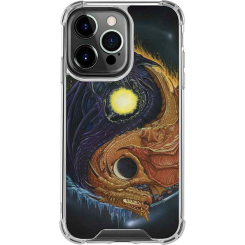 Yin Yang Dragon by Ed Beard Jr iPhone 16 Pro Clear Case