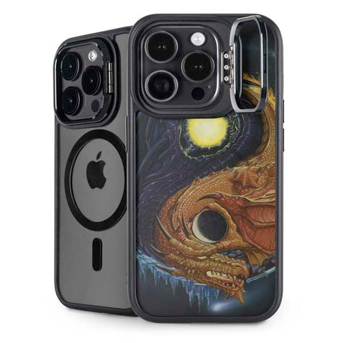 Yin Yang Dragon by Ed Beard Jr iPhone 16 Pro Kickstand Case