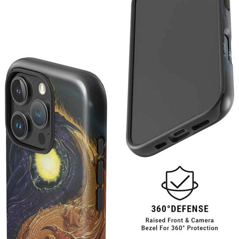 Yin Yang Dragon by Ed Beard Jr iPhone 16 Pro Magsafe Impact Case
