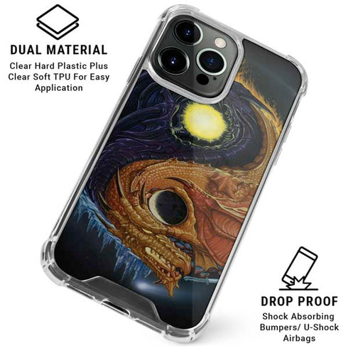 Yin Yang Dragon by Ed Beard Jr iPhone 16 Pro Max Clear Case