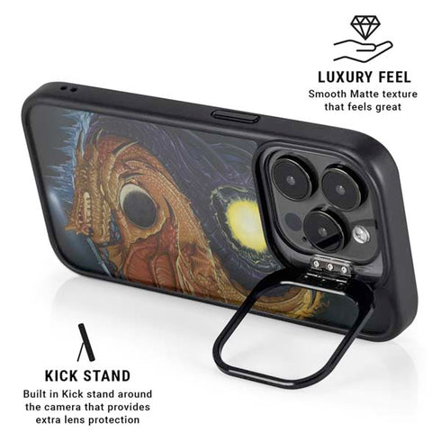 Yin Yang Dragon by Ed Beard Jr iPhone 16 Pro Max Kickstand Case