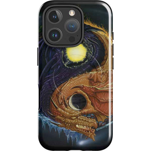 Yin Yang Dragon by Ed Beard Jr iPhone 16 Pro Max Magsafe Impact Case