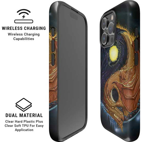 Yin Yang Dragon by Ed Beard Jr iPhone 16 Pro Max Magsafe Impact Case