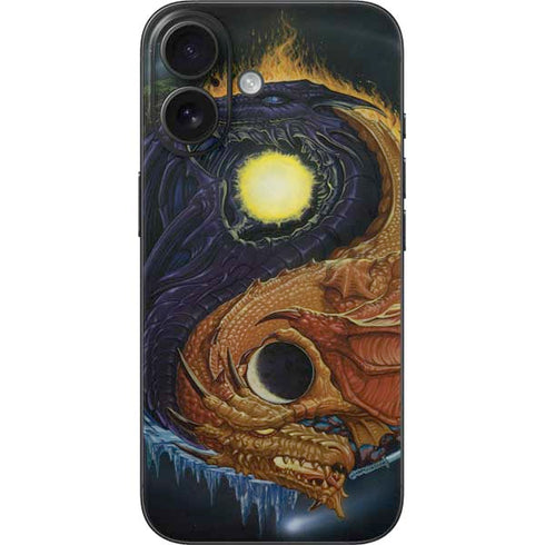 Yin Yang Dragon by Ed Beard Jr iPhone 16 Skin