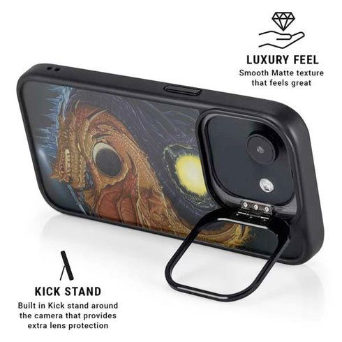 Yin Yang Dragon by Ed Beard Jr iPhone 16e Kickstand Case