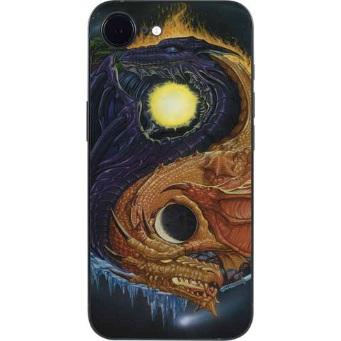 Yin Yang Dragon by Ed Beard Jr iPhone 16e Skin