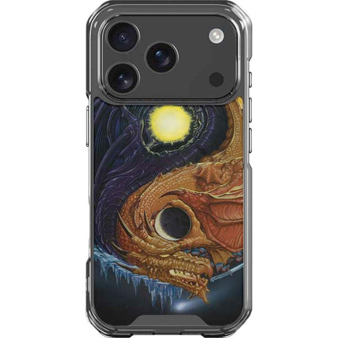 Yin Yang Dragon by Ed Beard Jr iPhone 18 Pro Clear Case