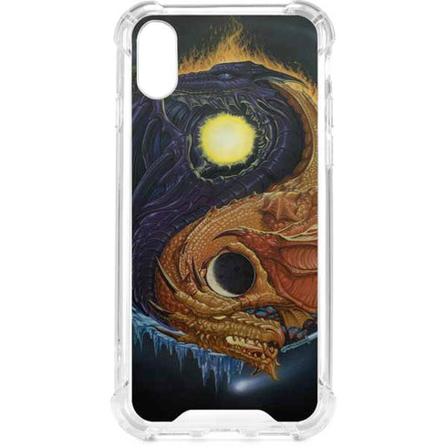 Yin Yang Dragon by Ed Beard Jr iPhone XS Clear Case