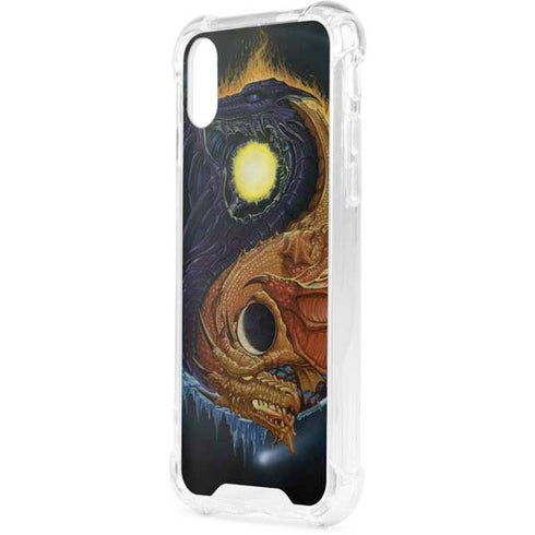 Yin Yang Dragon by Ed Beard Jr iPhone XS Clear Case