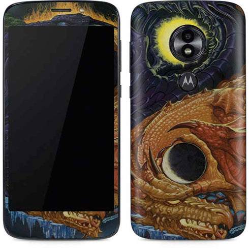Yin Yang Dragon by Ed Beard Jr Moto E5 Play Skin