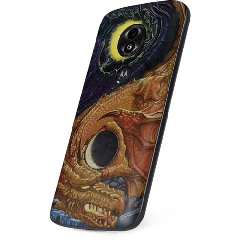 Yin Yang Dragon by Ed Beard Jr Moto E5 Play Skin