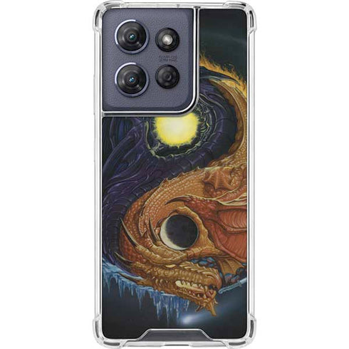 Yin Yang Dragon by Ed Beard Jr Moto G 5G (2025) Clear Case