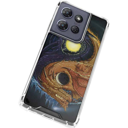 Yin Yang Dragon by Ed Beard Jr Moto G 5G (2025) Clear Case