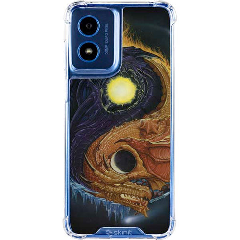 Yin Yang Dragon by Ed Beard Jr Moto G Play 4G (2024) Clear Case