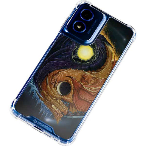 Yin Yang Dragon by Ed Beard Jr Moto G Play 4G (2024) Clear Case